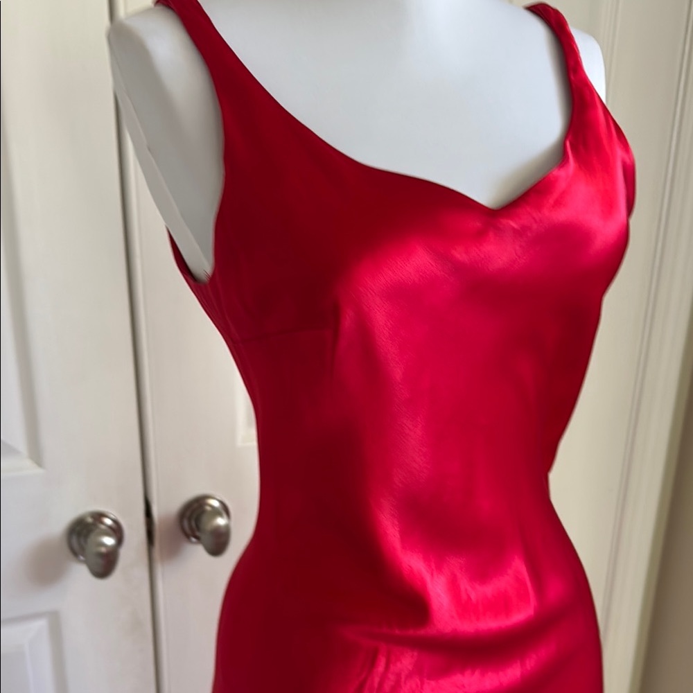 Betsy & Adam Red Maxi Dress - Picture 4 of 13